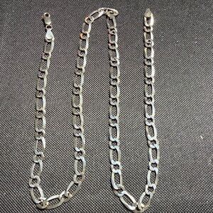 Sterling Silver 22" Figero Chain (2)